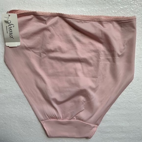 LOT OF 2 SOMA VANISHING EDGE PANTIES IN VIVID PINK & BLUSH PINK SMALL - Picture 7 of 11